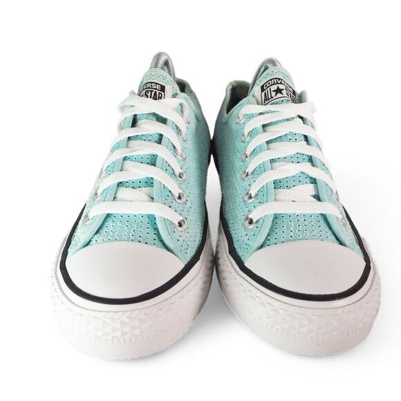 Converse Chuck Taylor All Star Ox Perf Motel Pool "Aqua Blue" 551623F Women's 9 - Picture 3 of 11